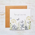 Thank You So Much Card - Flowers & Butterflies