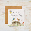 Happy Father's Day Card Garden Birds
