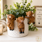 Highland Cow Plant Pot Hanger