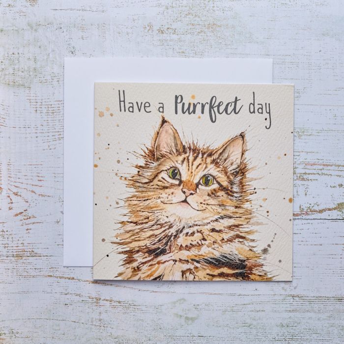 Happy Birthday Cat Card Purrfect Day