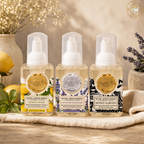 Individual Mini Foaming Hand Soaps ~ Classic Collection ~ Lavender Rosemary Lemon Basil Honey Almond ~ by Michel Design Works