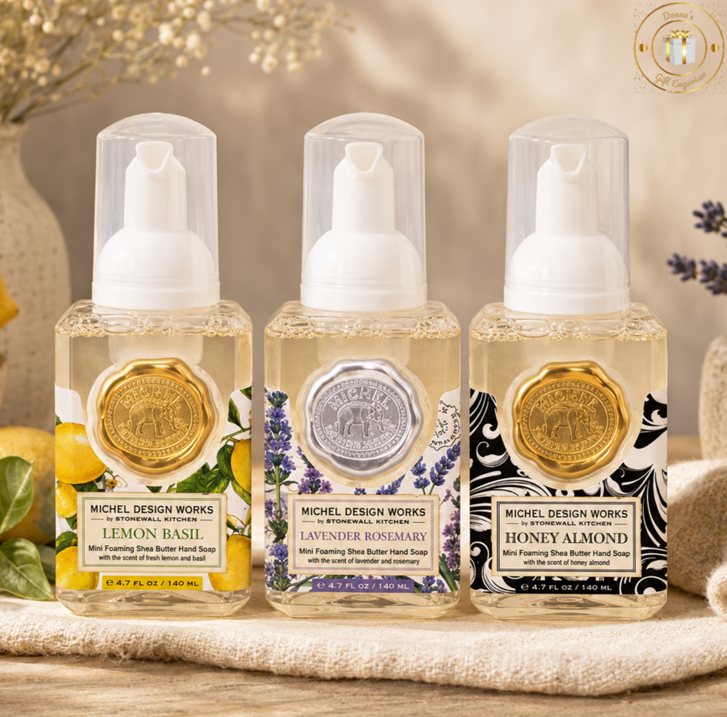 Mini Foaming Hand Soap Set ~ Classic Collection ~ by Michel Design Works
