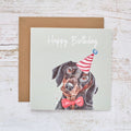 Happy Birthday Dachshund Dog Card