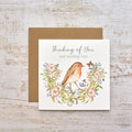 Thinking Of You & Sending Love Card Robin