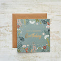 Happy Birthday Gold Foil Floral Cow Parsley Card