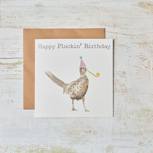 Happy Birthday Pheasant Card