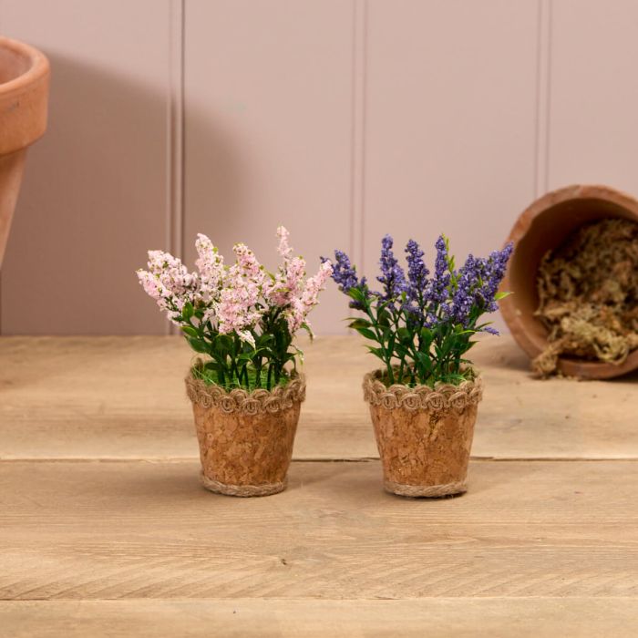 Lavender Faux Plant - Pink & Purple