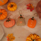 Autumn Pumpkin Textile Hangers - Set of 3 *** PRE-ORDER ***