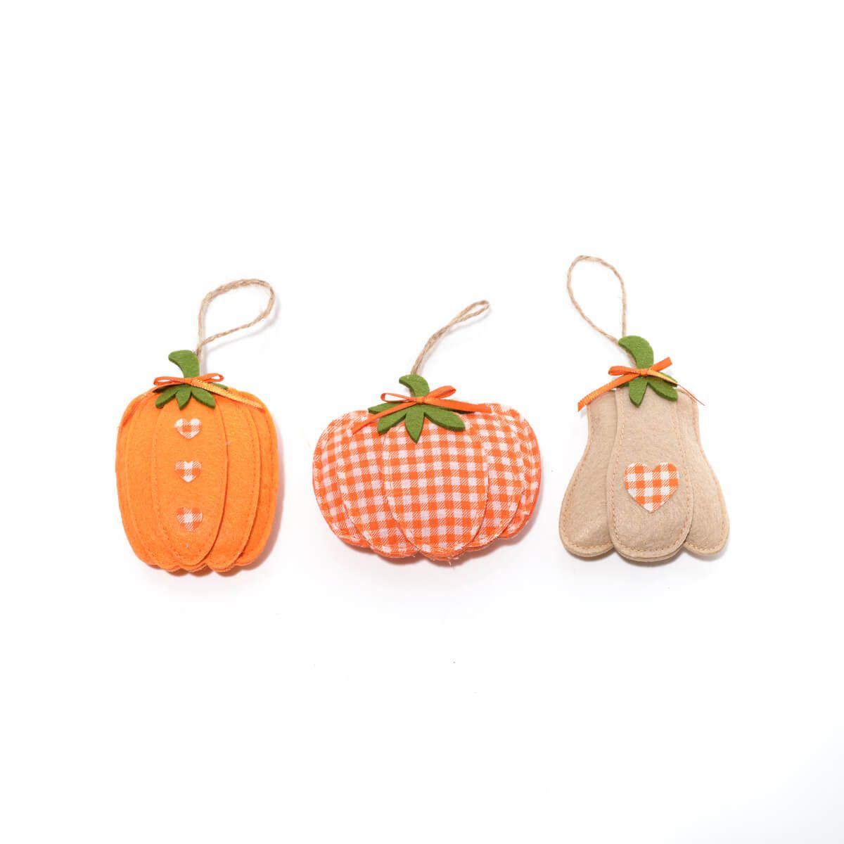 Autumn Pumpkin Textile Hangers - Set of 3 *** PRE-ORDER ***