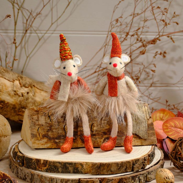 Autumn Mouse Shelf Sitter
