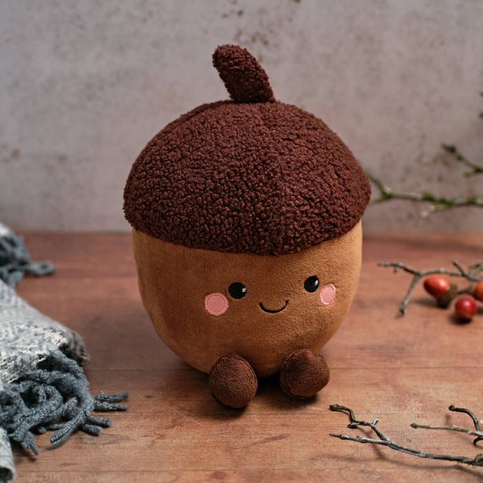 Toadstool Tales Brown Acorn Doorstop  *** PRE-ORDER ***