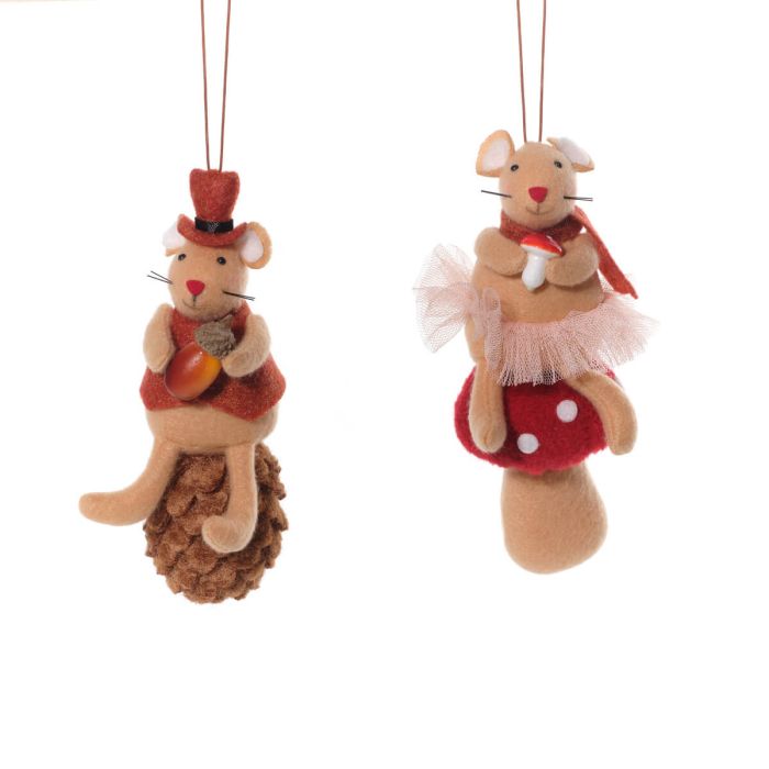 Toadstool Tales Textile Mr & Mrs Mouse Hangers - Pair *** PRE-ORDER ***