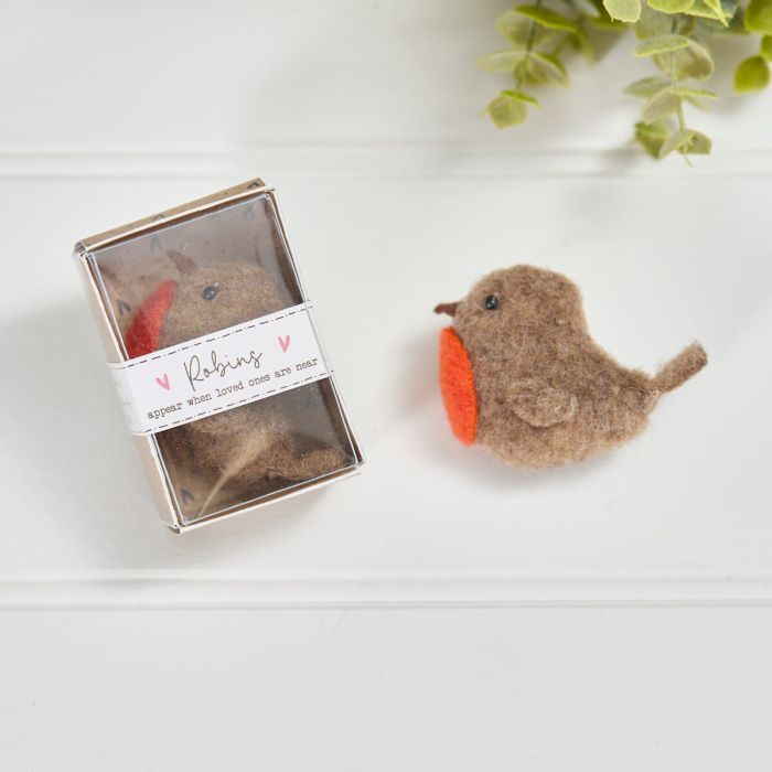 Tiny World Robin Boxed Keepsake - Rememberance