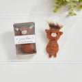 Tiny World Highland Cow Boxed Keepsake - Love Moo Till The Cows Come Home