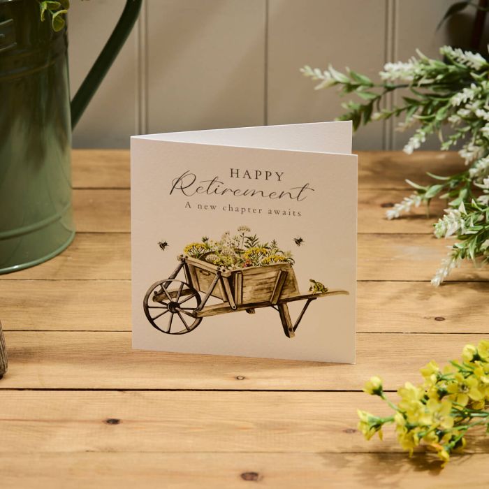 Happy Retirement Wheelbarrow Card