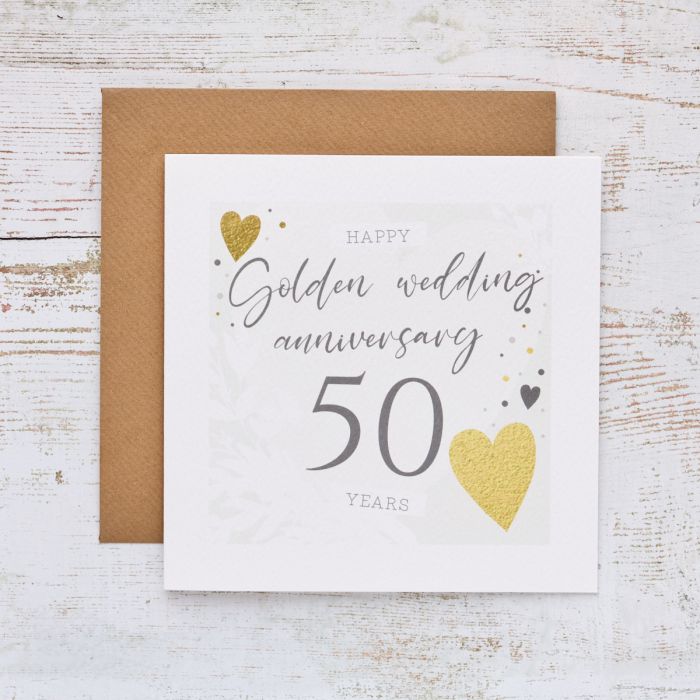 Golden Wedding Anniversary Card