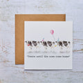 Happy Birthday Dancing Cows Best Friends Card