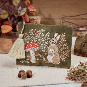 Make-Up Bag or Coin Purse - Woodland Hare