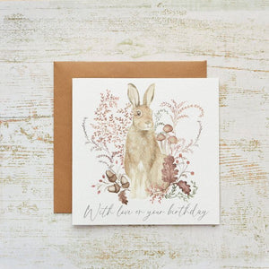 Hare Love On Your Birthday Card