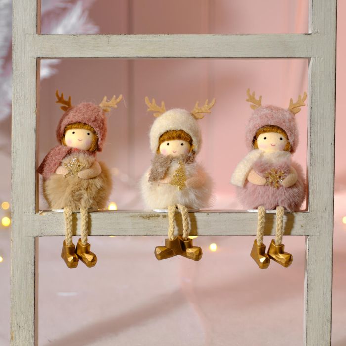 Christmas Fluffy Girls With Antlers PRE-ORDER