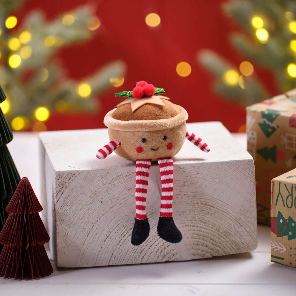 Fabric Mince Pie Shelf Sitter
