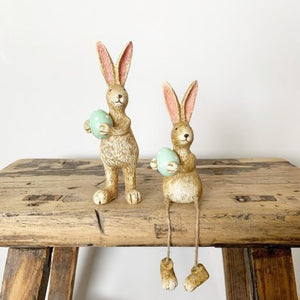 Rabbits With Green Dotty Eggs - Pair ..