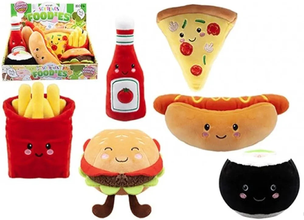 Foodies - Soft Plush Toys - Hot Dog, Pizza, French Fries, Ketchup