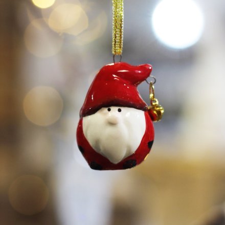 Red Gonk Tree Hanger With Bell