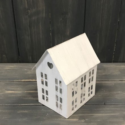 White T-Light House - Small