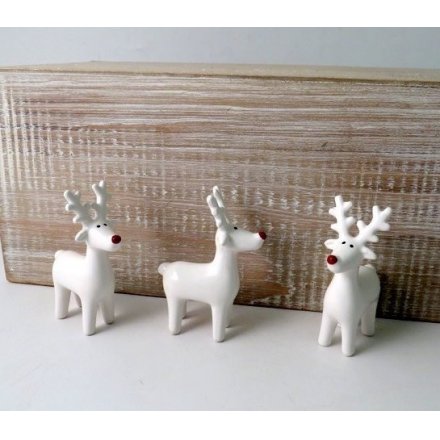 Rudolph Red Nose Reindeer Ceramic Decoration