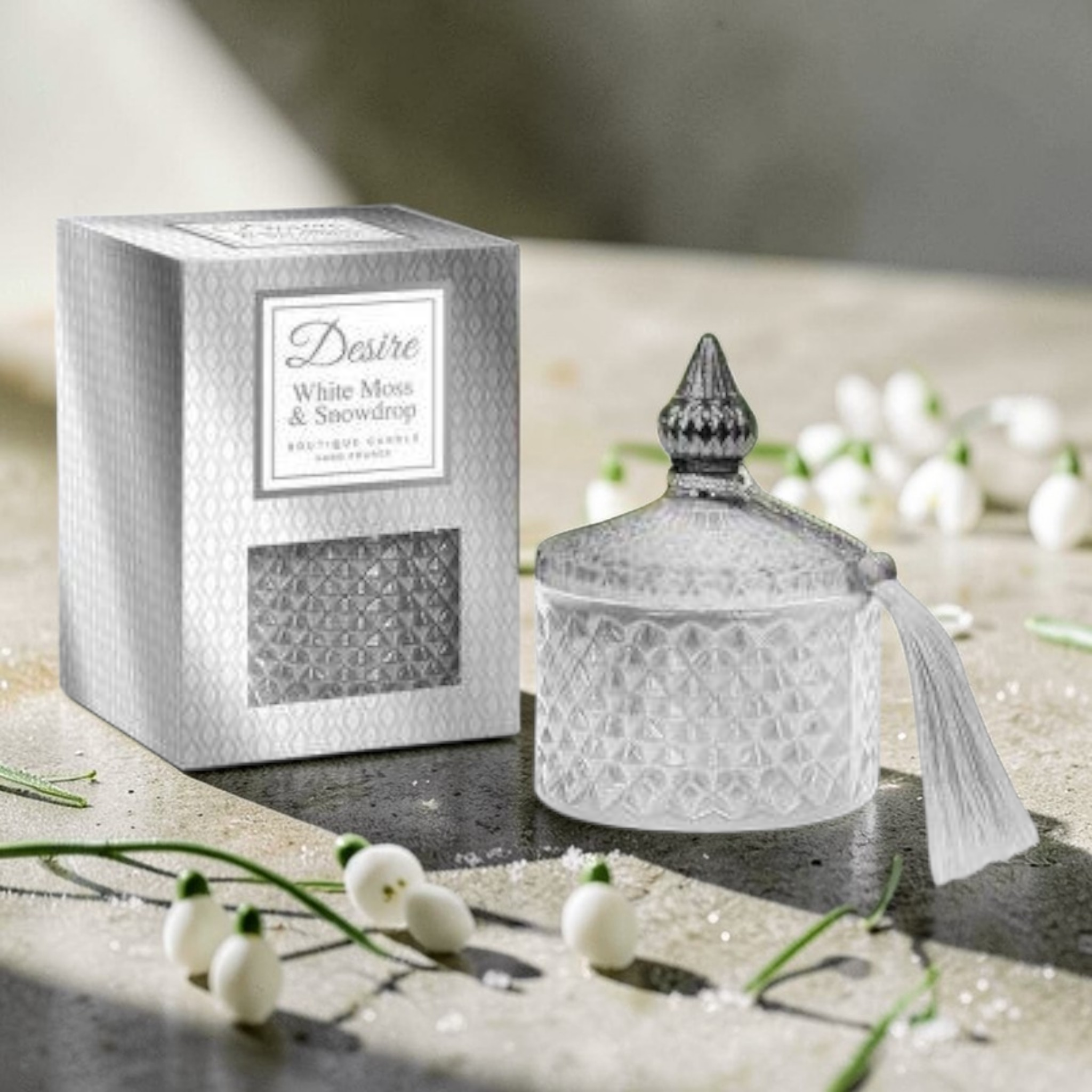 Candle Jar - White Moss & Snowdrops