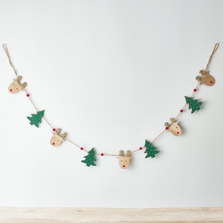 Christmas Reindeer Garland