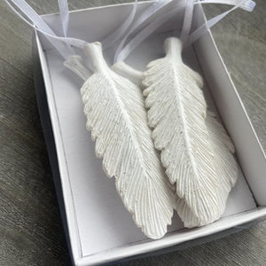 White Feather Tree Decorations