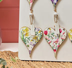 Wooden Hanging Message Hearts - Thinking Of You,  Lots Of Love, You're The Best, Just For You, Sending Love