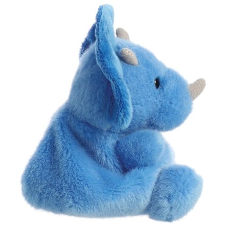 Palm Pal Soft Plush Toy - Tank Triceratops Dinosaur