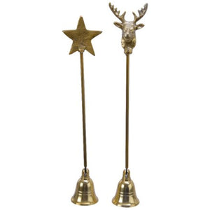 Gold Candle Snuffer - Stag & Star