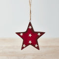 Ceramic Red Hanging Star Decoration