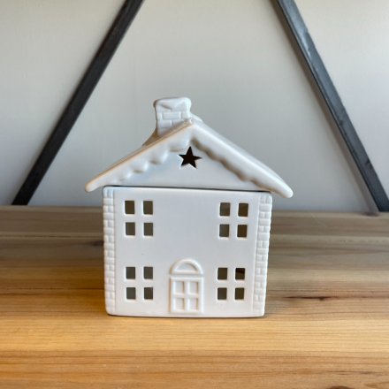 White Ceramic House Burner