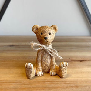 Rustic Bear With String Bow