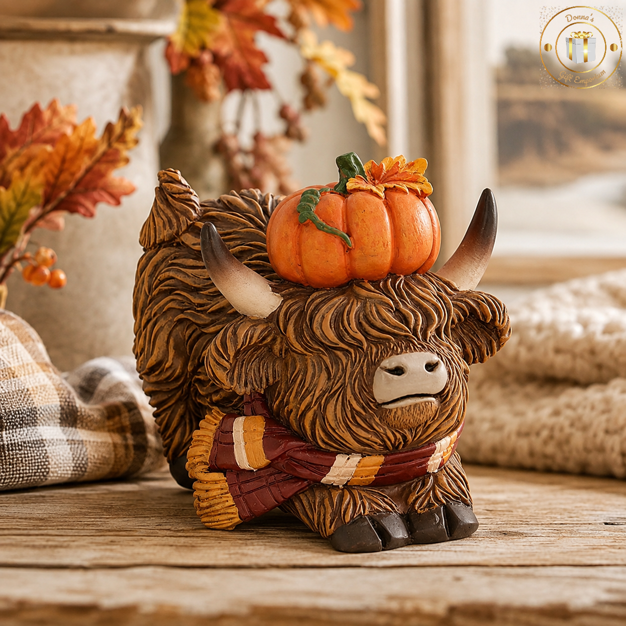 Autumn Highland Cow Ornaments