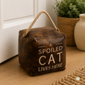 A Spoilt Cat Doorstop