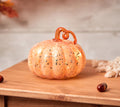 LED Glass Pumpkin - Orange - Small