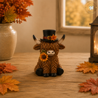 Autumn Highland Cow Ornaments - 4 Designs