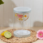Retro Floral Mum Gin Glass