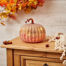Load image into Gallery viewer, LED Glass Pumpkin - Orange - Large ..
