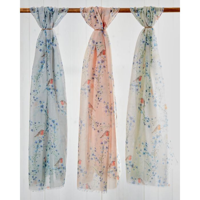 Robin Forget Me Not Scarf