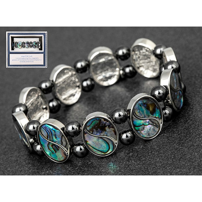 Oval Pearl & Shell Bracelet