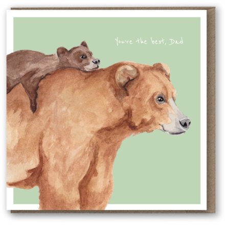 Best Dad Bear - Happy Father's Day / Birthday Card