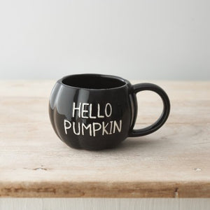 Black Hello Pumpkin Mug ..