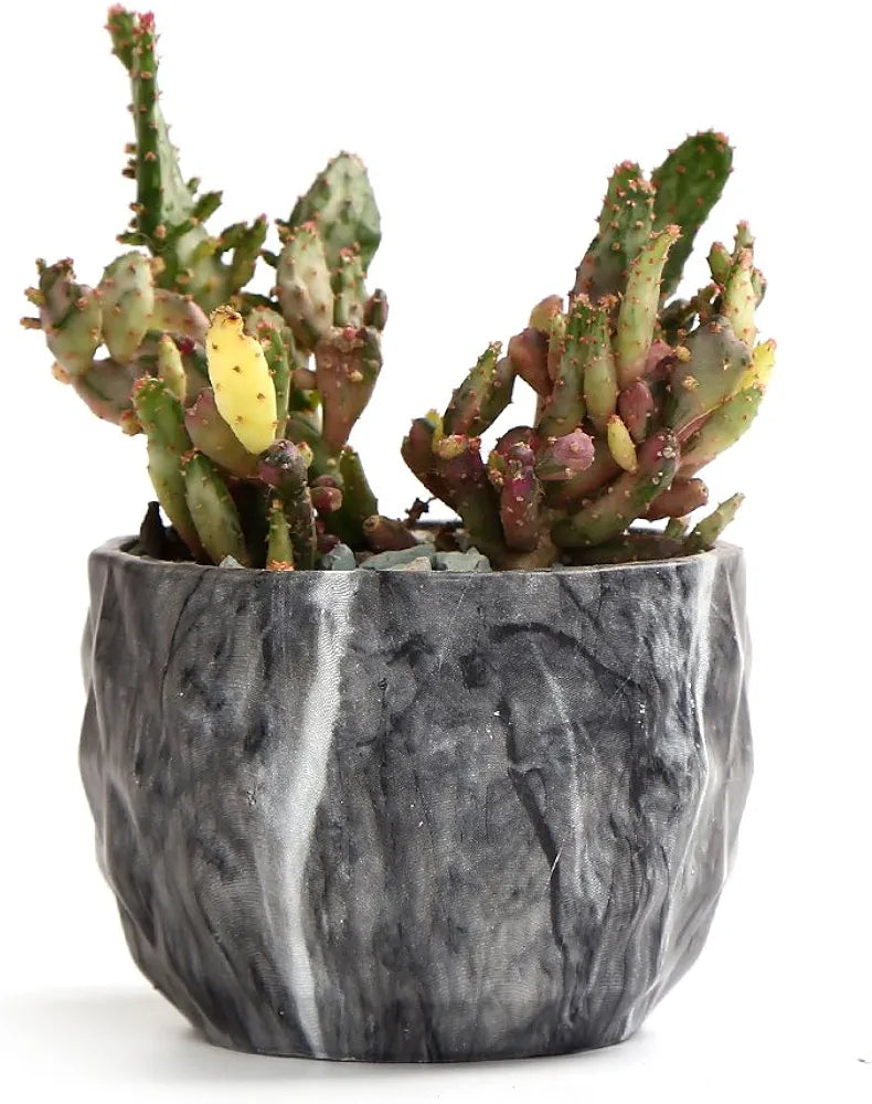 Marbling Ceramic Flower Pot Succulent/Cactus Planter Pots Container Bonsai Planters With Hole 8.5cm